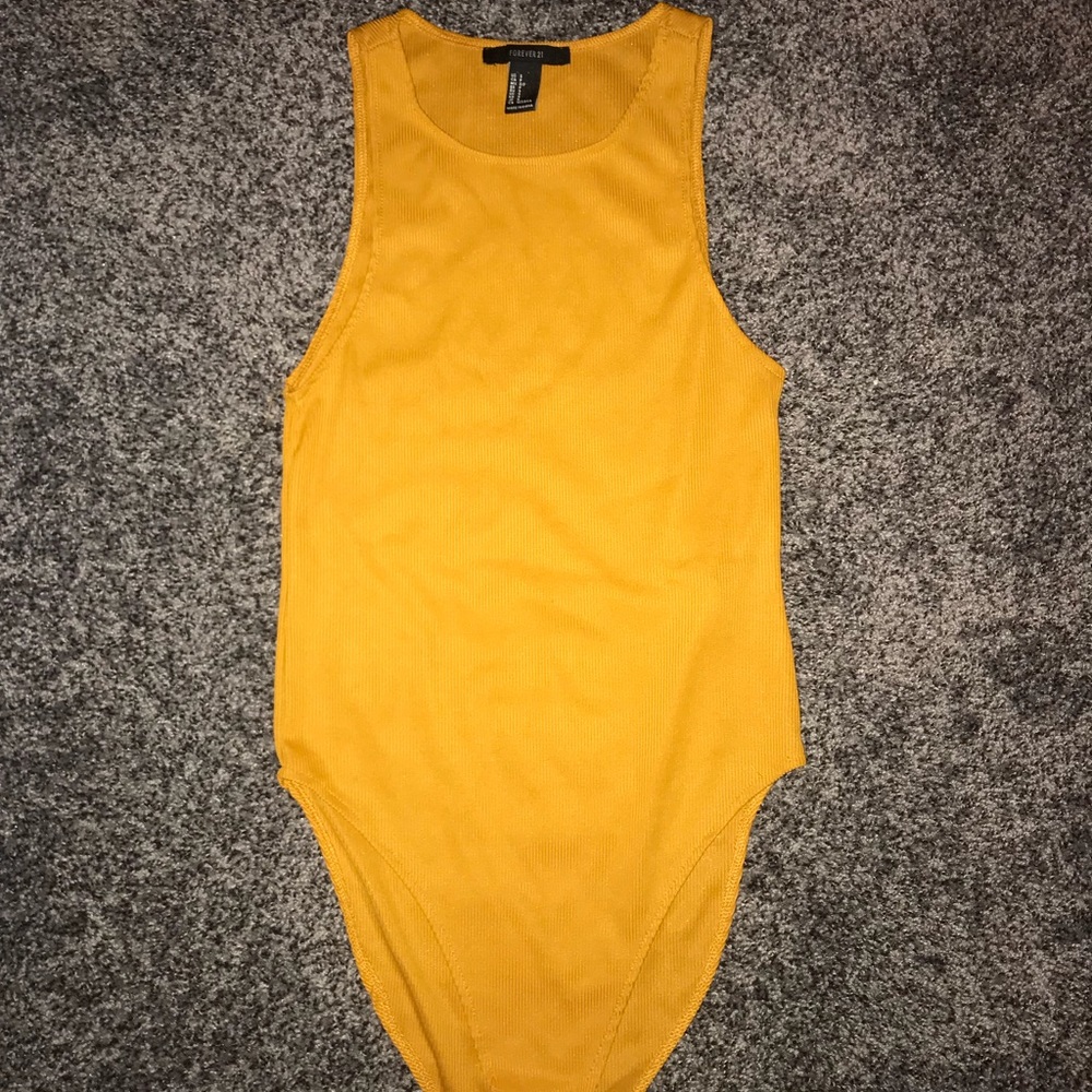 F21 Burnt Yellow Bodysuit 🌼